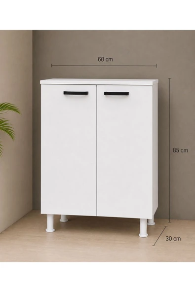 GONCA 85 CM ÇOK AMAÇLI DOLAP BEYAZ ürün görseli 1