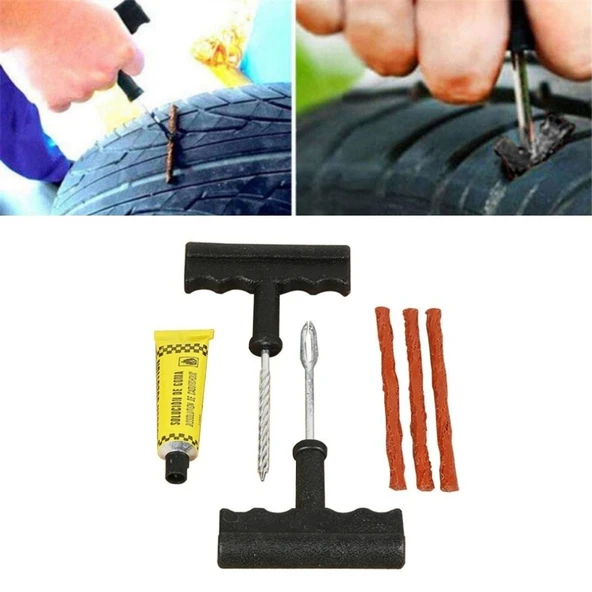 6 Parça Araba Motosiklet Otomobil Bisiklet Lastik Tamir Kiti Araç Bakım Seti (5224) ürün görseli 1