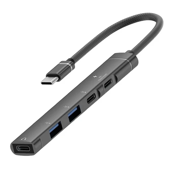 Nevamel Ally HB01 5In1 Type C Dönüştürücü  Adaptör Hub Çoklayıcı-(5775) ürün görseli 1