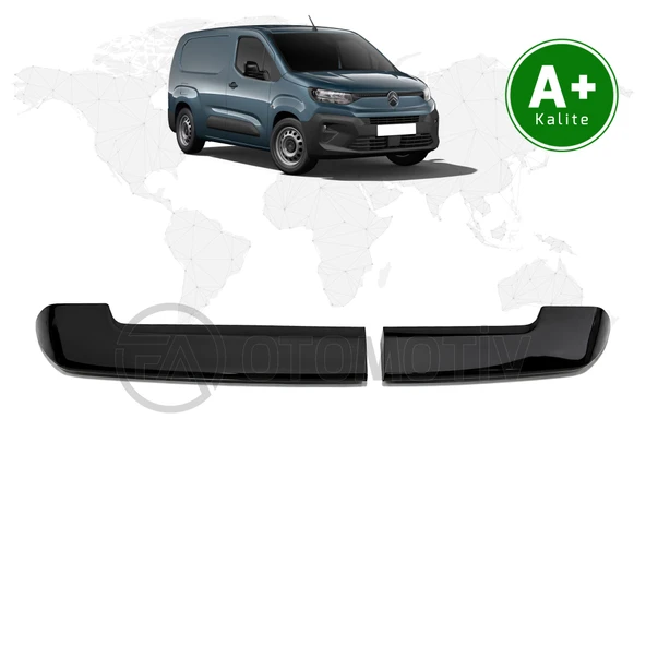 Citroen Berlingo Panelvan Bagaj Üstü Spoiler Parlak Siyah (Çift Bagaj Kapaklı) 2024 Model ve Sonrası ürün görseli 1