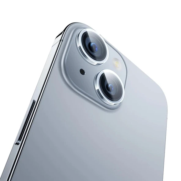 Nevamel Baseus iPhone 15/15 Plus için Sapphire Serisi HD Cam Kamera Koruyucu-(5775) ürün görseli 1