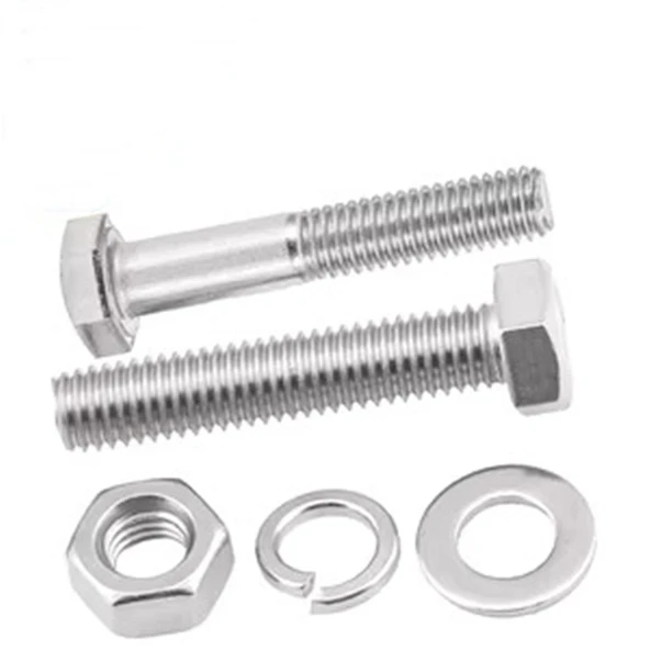 AKB M8x140mm Altıköşe (Altıgen,Anahtar) Başlı Vida , Somun , Rondela ve Yaylı Pul  3 Takım  (rf146) ürün görseli 1