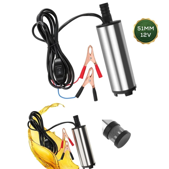 MİNİ 12V 51MM AKARYAKIT POMPA 5441-50 (5224) ürün görseli 1