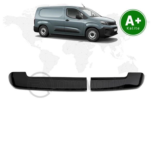 Opel Combo Panelvan Bagaj Üstü Spoiler Parlak Siyah (Çift Bagaj Kapaklı) 2024 Model ve Sonrası ürün görseli 1