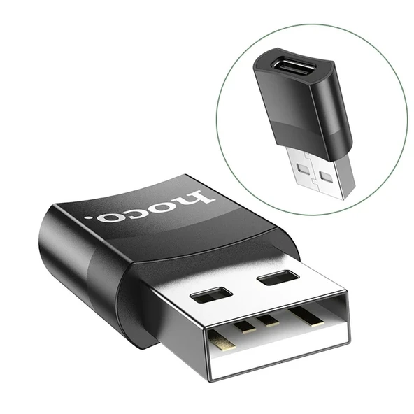 Nevamel HOCO UA17 Dişi Type-C to Erkek USB Dönüştürücü Çevirici Adaptör-(5775) ürün görseli 1