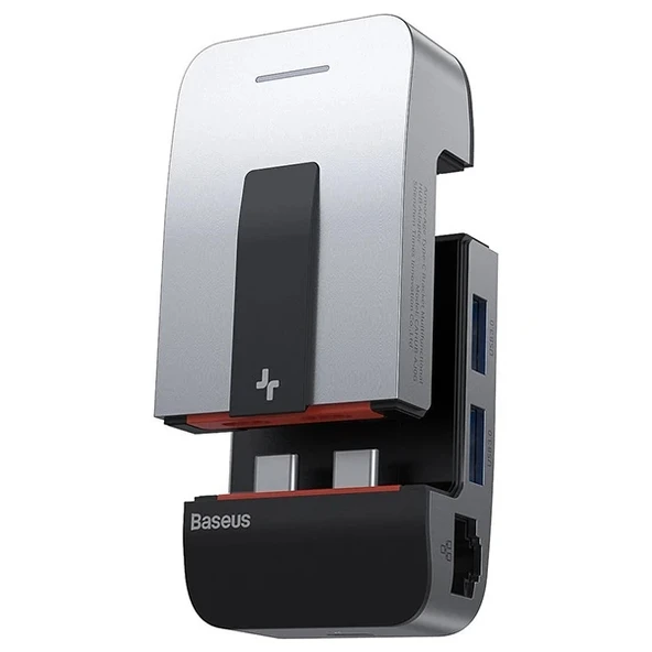Nevamel Baseus Armor Age 9in1 Type-C Çok Fonksiyonlu HUB HDMI RJ45 USB 3.0-(5775) ürün görseli 1
