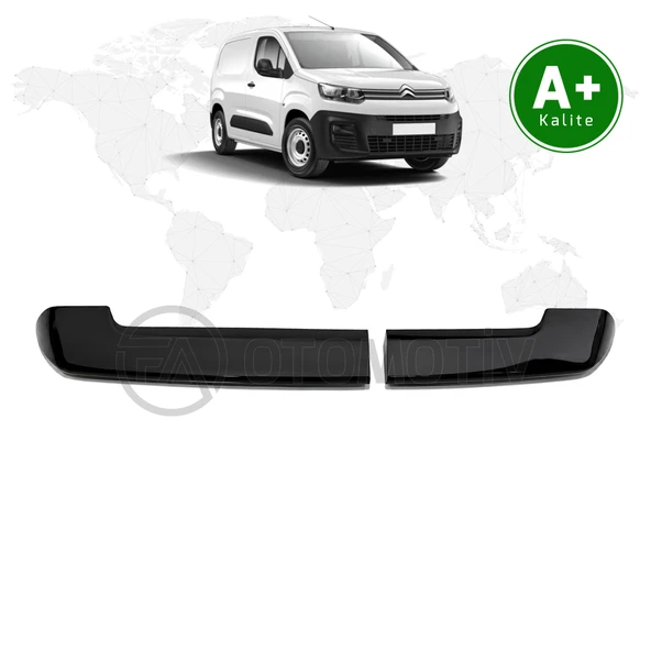 Citroen Berlingo Panelvan Bagaj Üstü Spoiler Parlak Siyah (Çift Bagaj Kapaklı) 2019 Model ve Sonrası ürün görseli 1