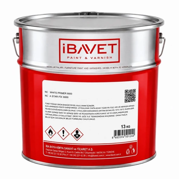 İbavet Selülozik Astar Beyaz 9000 13 Kg ürün görseli 1