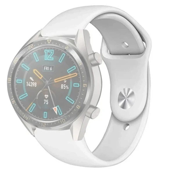 Nevamel 22MM Silikon Kayış Kordon Gear S3 Watch 4 -GT2 GT2E 46MM KayışKordon Watch Active 2 22MM-(5775) ürün görseli 1