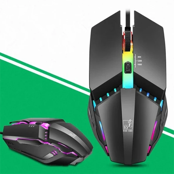 Nevamel ALLY K3  Işıklı Kablolu Oyuncu- Gaming Mouse-(5775) ürün görseli 1