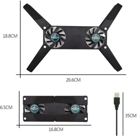 Nevamel Katlanabilir Laptop Soğutucu - Resim 5