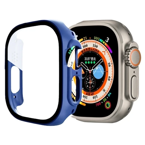 Nevamel Ally Apple Watch Ultra 49mm için Hard PC Full Koruma Sert Armor Zırh Kılıf-(5775) ürün görseli 1