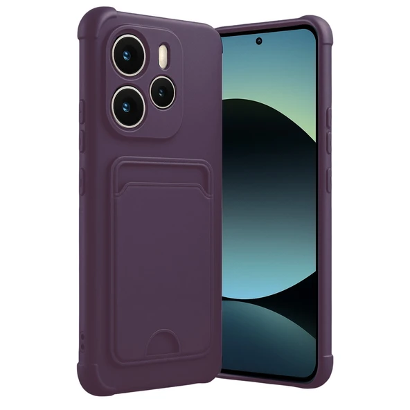 Xiaomi Redmi Note 14 4g Kelvin Kartvizitli Silikon - Derin Mor ürün görseli 1