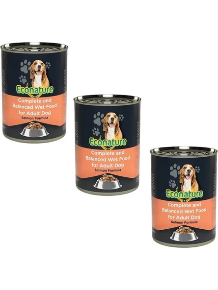 Econature Somon Etli Köpek Konservesi 400 gr (3 Adet) ürün görseli 1