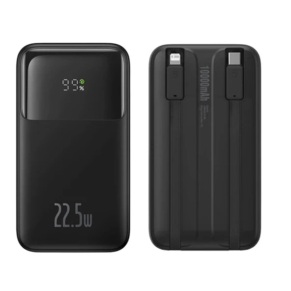 Nevamel Baseus Comet Series 10000mAh 22.5W Hızlı Şarj Dijital Göstergeli Powerbank ürün görseli 1