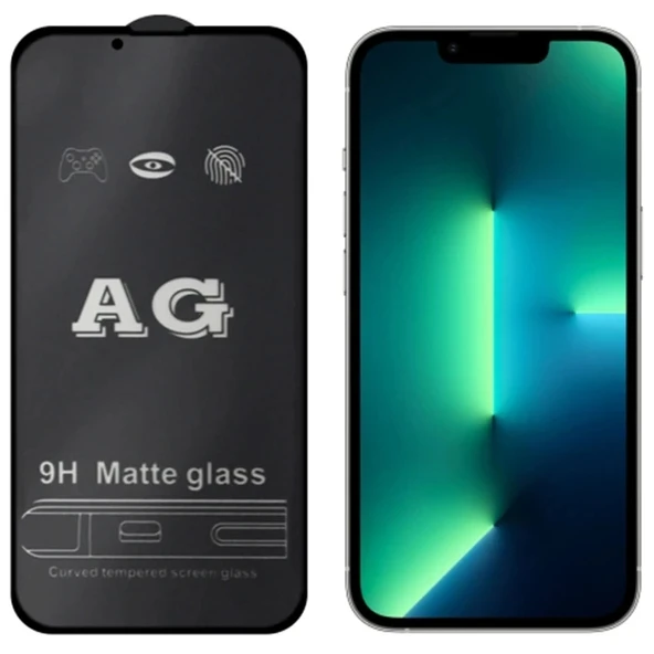 Nevamel ALLY iPhone 13 -13 Pro 6.1inç Full Glue Matte Tempered Cam  Ekran Koruyucu-(5775) ürün görseli 1