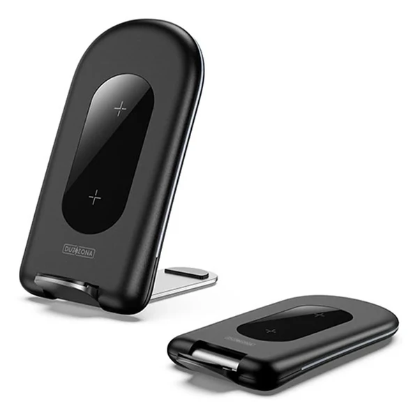 Nevamel Duzzona W2 Katlanır Standlı 15W Hızlı Şarj Wireless Kablosuz Şarj Cihazı-(5775) ürün görseli 1