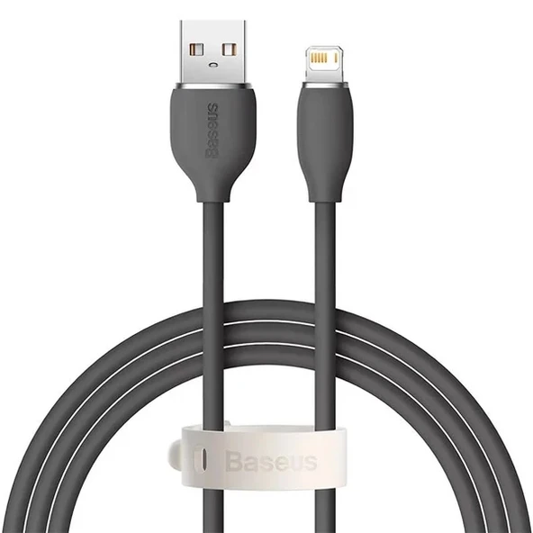 Nevamel Baseus Jelly Liquid USB to iPhone Lightning 2.4A Hızlı Şarj Kablosu 1.2m-(5775) ürün görseli 1