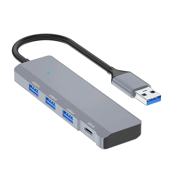 Nevamel Ally ADS-309A 4in1 USB to USB + Type-C Hub Adaptör Çevirici Dönüştürücü Çoğaltıcı-(5775) ürün görseli 1