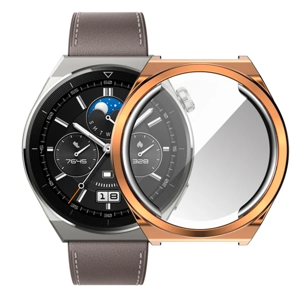 Nevamel Ally Huaewei Watch GT 3 Pro 43mm Kılıf 360 Full Koruma Ultra İnce Silikon Kılıf-(5775) ürün görseli 1