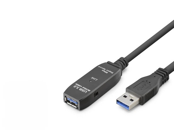 Usb 3.0 Active Repeater Uzatma Kablosu 5 M Siyah HDX7561 ürün görseli 1