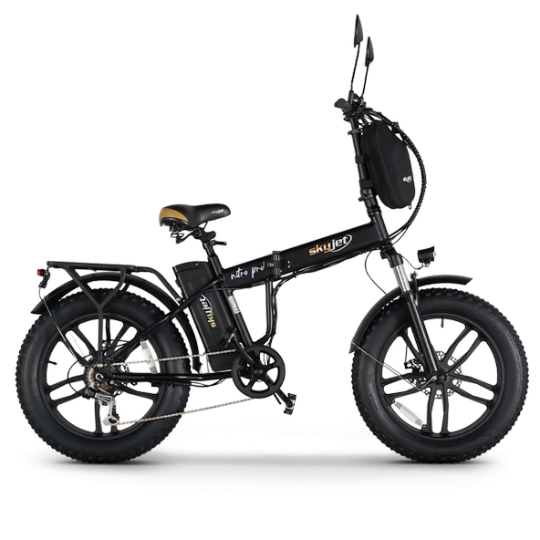 Skyjet Nitro Pro Siyah Şehir Bisikleti 20 inç Katlanabilir 6 Vites Güçlü Motor ürün görseli 1