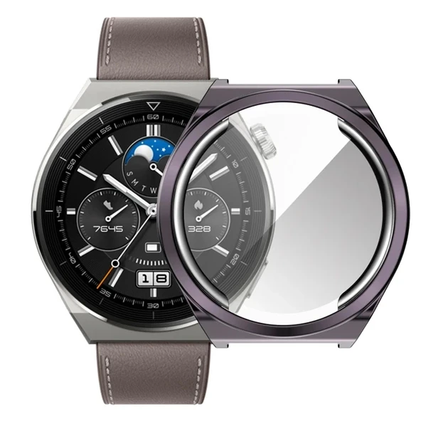 Nevamel Ally Huaewei Watch GT 3 Pro 46mm Kılıf 360 Full Koruma Ultra İnce Silikon Kılıf-(5775) ürün görseli 1