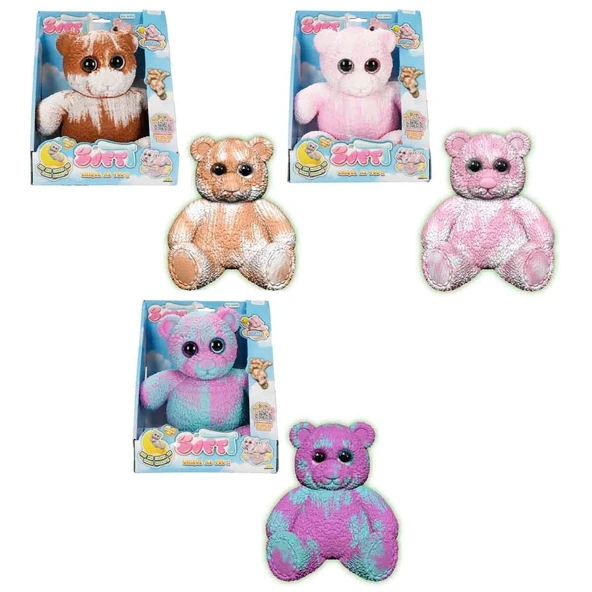 12331 SUN-BTF-FİGÜR SOFTT BEAR DELUXE KARANLIKTA PARLAYAN 3A ürün görseli 1