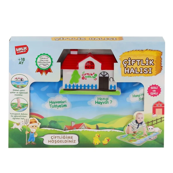YY-571 A622374TR-U Sesli ve Işıklı Eğitici Çiftlik Halısı -Birliktoys ürün görseli 1