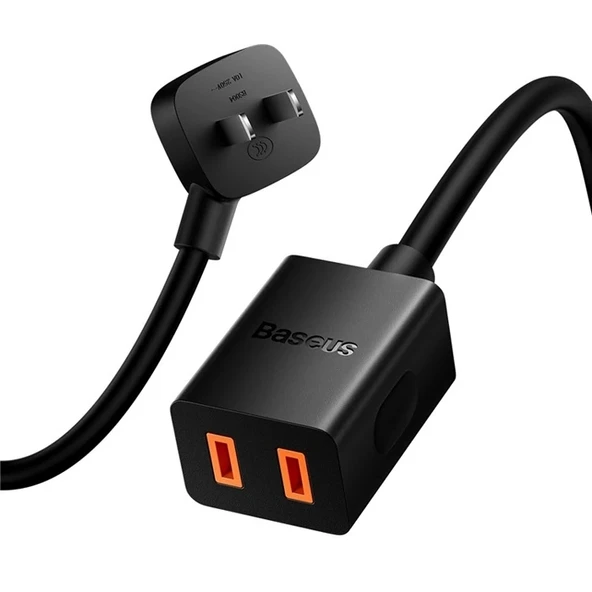 Nevamel BASEUS PowerCombo Mini Power Strip 1AC 10 m Güç Kablosu /EU + UK Fiş Adaptörleri Dahil-(5775) ürün görseli 1