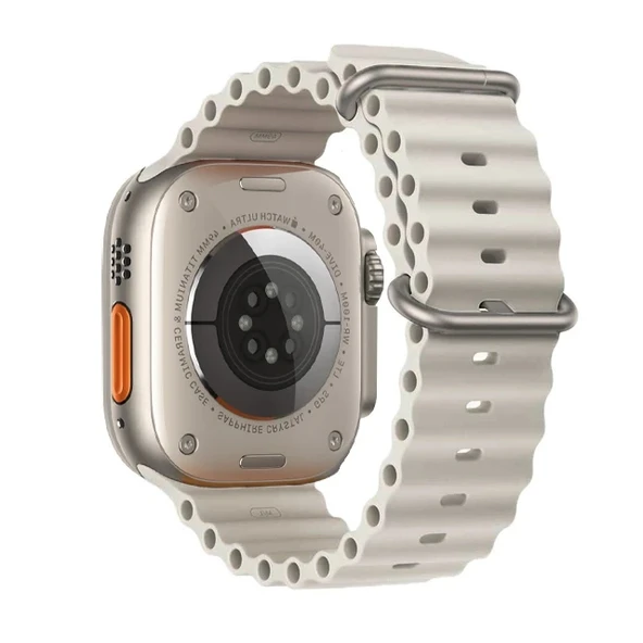 Nevamel Ally Apple Watch 7-8 41mm 6-5-4 40mm Marine Silikon Kayış Kordon 3-2-1 38mm-(5775) ürün görseli 1