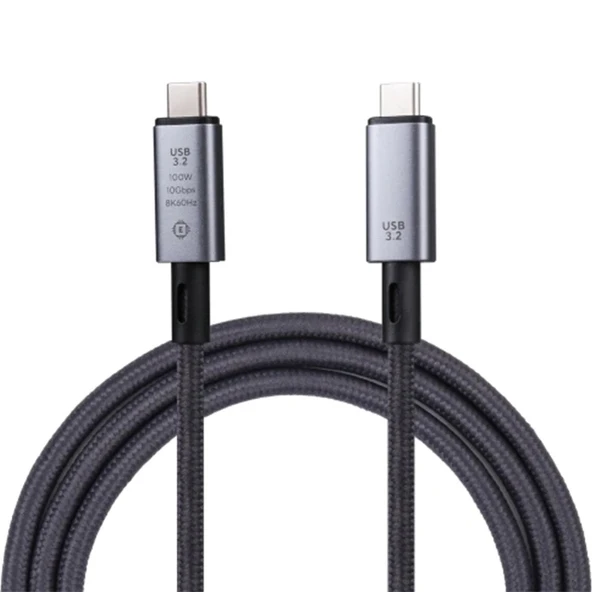 Nevamel Ally USB 3.2 100W Type-C to Type-C 8K Görüntü-Data ve Ultra Hızlı Şarj Kablosu 1 Metre-(5775) ürün görseli 1