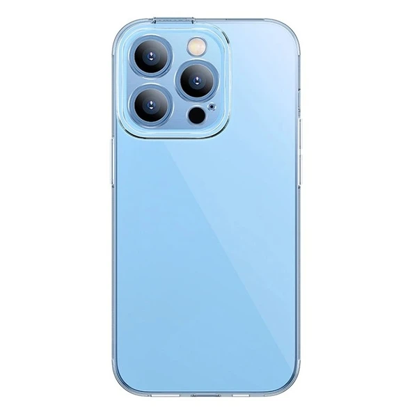 Nevamel Baseus Simple Case iPhone 14 Pro 6.1 Kamera Korumalı İnce Silikon Şeffaf Kılıf-(5775) ürün görseli 1