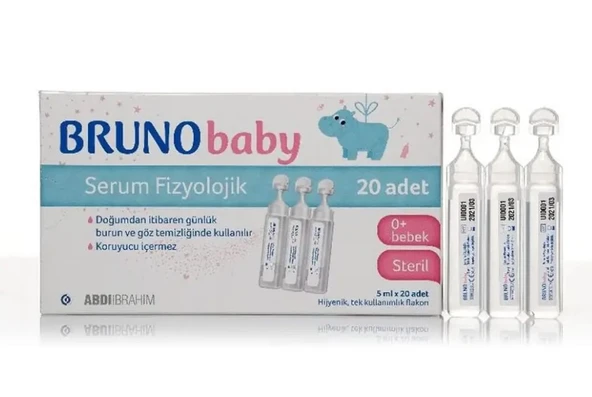 Bruno Baby Serum Fizyolojik 5 ml x 20 Flakon ürün görseli 1
