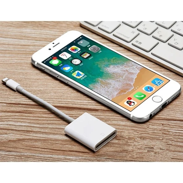 Nevamel İPhone/İPad Lightning To SD Kart Hafıza Kart Adaptörü NK105-(5775) ürün görseli 1