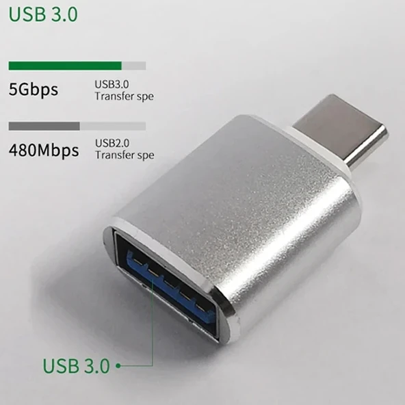 Nevamel ALLY Usb Type-C Dönüştürücü Otg Adaptör-(5775) - Resim 4