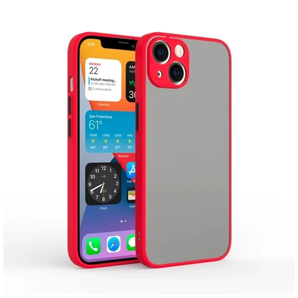 Nevamel iPhone 13 6.1inç Kamera Korumalı Premium Silikon Kılıf-(5775) ürün görseli 1