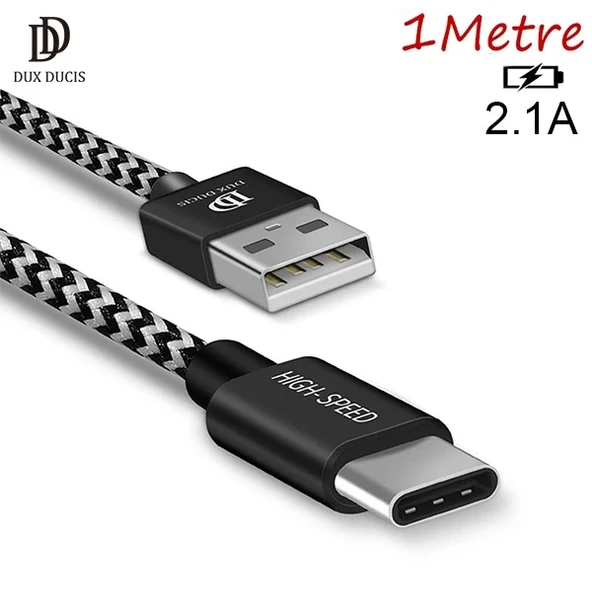 Nevamel DUX DUCIS Usb Type C Kopmaz Yırtılmaz Usb kablo Hızlı Şarj 1 metre-(5775) ürün görseli 1