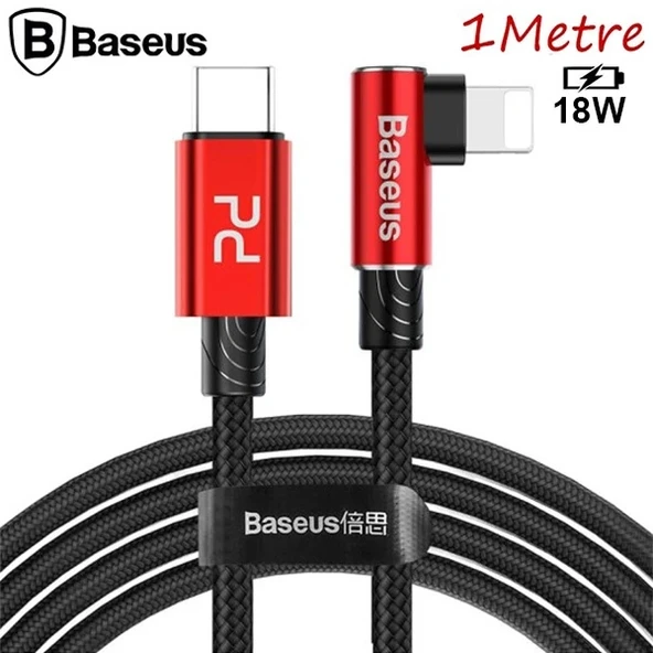 Nevamel Baseus MVP Elbow Type-C to iPhone PD 18W Hızlı Şarj Usb Kablo 1metre-(5775) ürün görseli 1