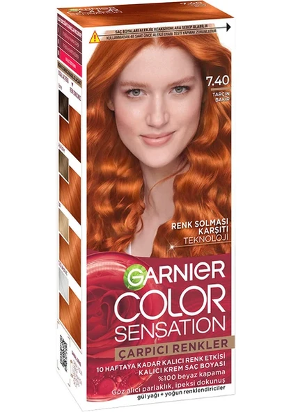 Garnier Color Sensation 7.40 Tarçın Bakır Saç Boyası ürün görseli 1