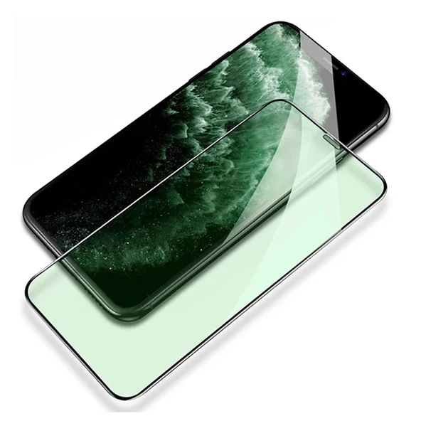Nevamel ALLY İPhone 11 Pro Max Anti -Blue Green Light Göz Korumalı Tempered Full Ekran Koruyucu-(5775) ürün görseli 1