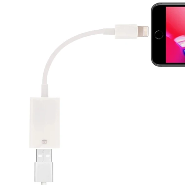 Nevamel ALLY Nk102 İPhoneİPadİPod Lightning To Usb Kamera Adaptörü-(5775) ürün görseli 1