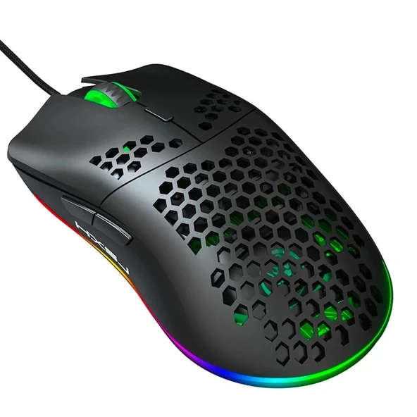 Nevamel HXSJ J900 USB Kablolu RGB Dpi Oyuncu Mouse Gaming Mouse-(5775) ürün görseli 1