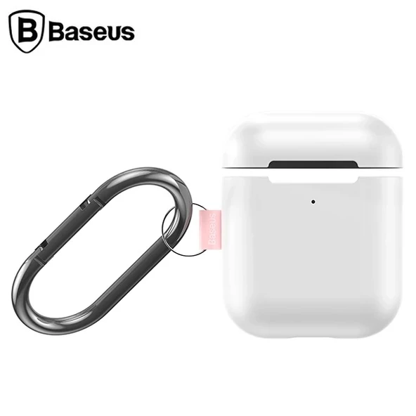 Nevamel Baseus Woven Label Hook AirPods 1/2 Koruma kılıf+Anahtarlık-(5775) ürün görseli 1