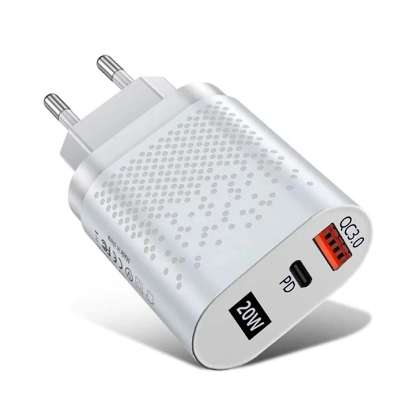 Nevamel USLİON 20W USB QC3.0 Şarj PD3.0 Hızlı Şarj Aleti Şarj Başlık-(5775) ürün görseli 1