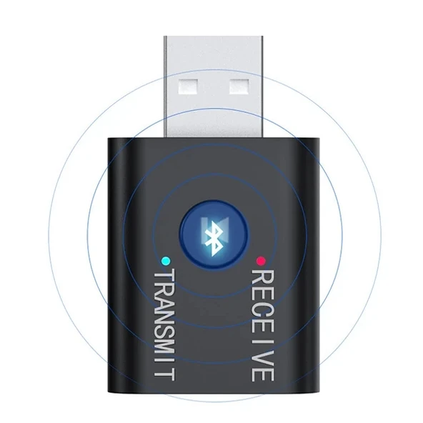Nevamel ALLY 2in1 Bluetooth 5.0 Mini USB Adaptör+Fm Transmitter-(5775) - Resim 3