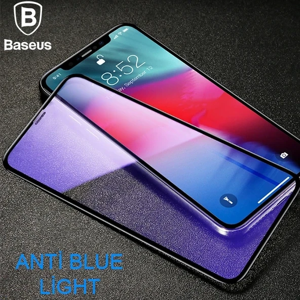 Nevamel Baseus İphone 11 Pro 0.3mm Rigid Edge Anti Blue Light Kırılmaz Cam Koruyucu-(5775) ürün görseli 1