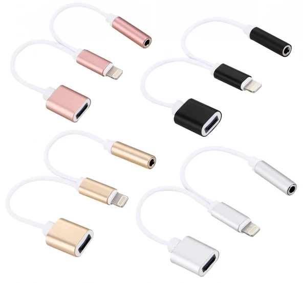 Nevamel iPhone 14-13-12-11 3.5mm Kulaklık ve Şarj Dönüştürücü-(5775) ürün görseli 1