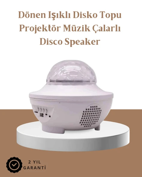 Nevamel Müzik Ritimli Işık Değişimi & Dönen Dalga Efekti – Galaxy Projektör ürün görseli 1