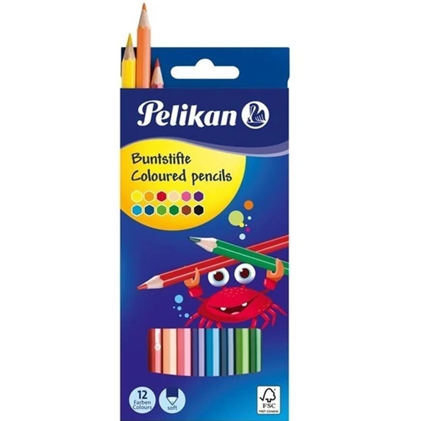Pelikan Kuru Boya Kalemi 12  Renk ürün görseli 1